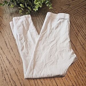 Girls white leggings size 5